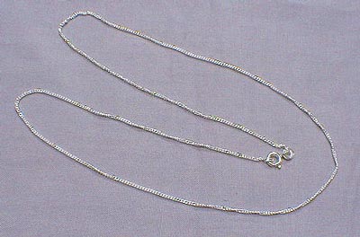 Box Style Sterling Silver Chain - 20 Inches
