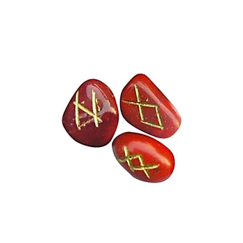 Red Jasper Rune Set