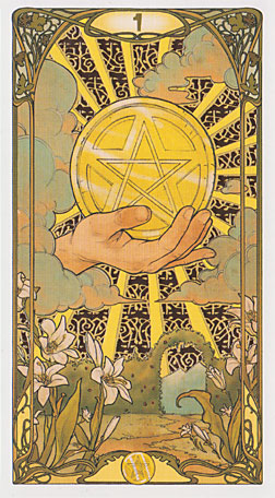 Golden Art Nouveau Tarot