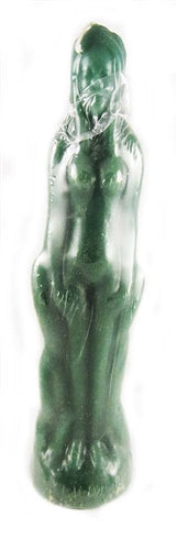 Green Female Image Candle