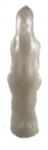 White Female Image Candle