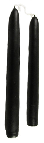 Black Taper Candles - Pair