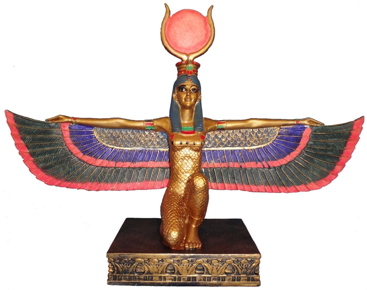 Isis With Open Wings Statue