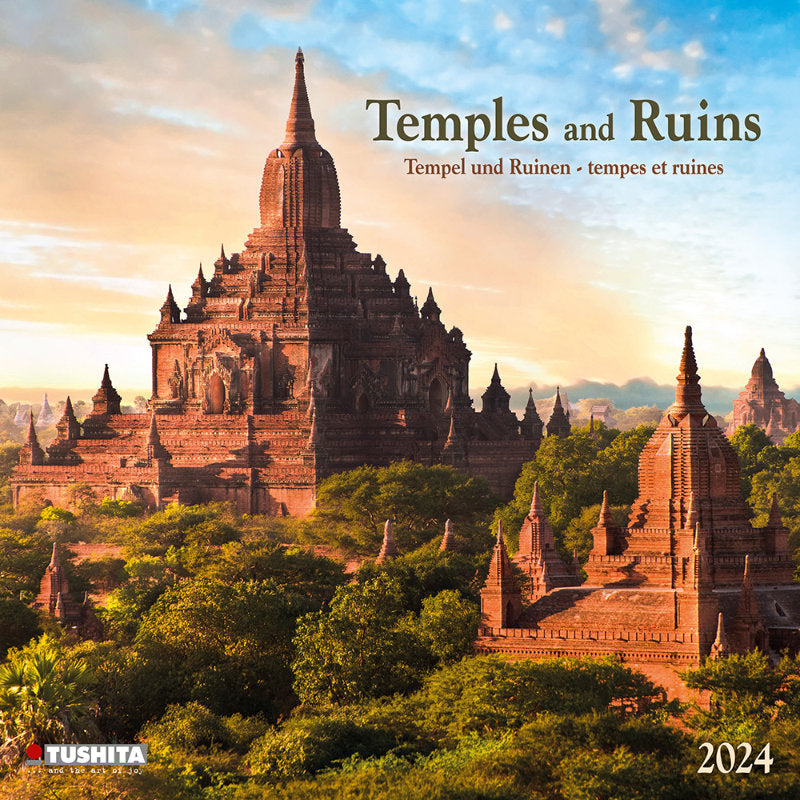2024 Temples and Ruins Calendar Wall