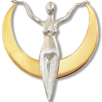 Crescent Moon Goddess Pendant
