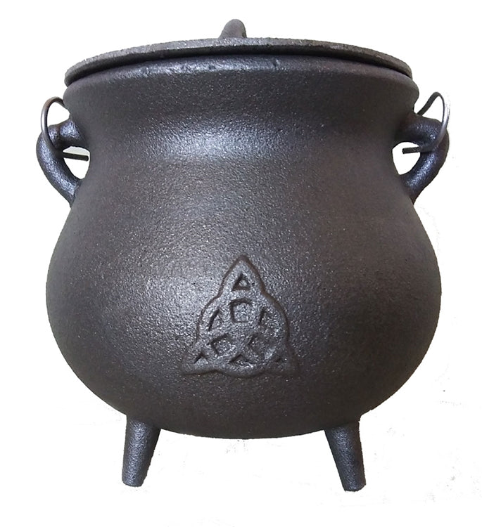 Large Triquetra Potbelly Cauldron