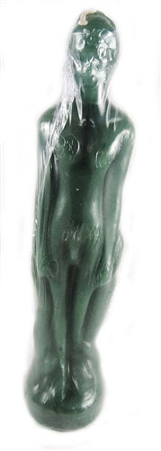 Green Male Image Candle