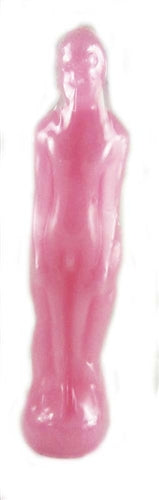 Pink Male Image Candle