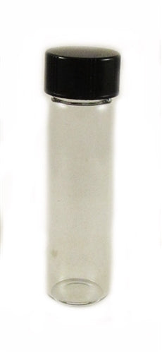 1/4 Oz. Glass Bottle W/Cap, Clear