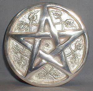 Silver Plated Altar Pentacle