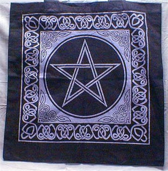 Tote Bag With Pentagram and Celtic Design