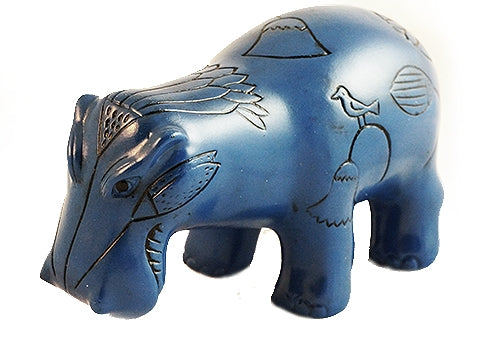Blue Faience Hippo
