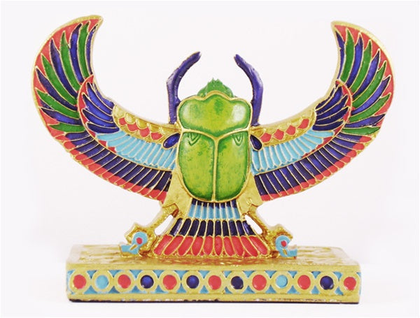 Winged Scarab Statue