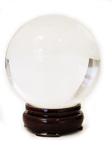 Leaded Glass Clear Crystal Ball - 110MM