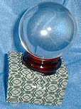 Leaded Glass Clear Crystal Ball - 40MM